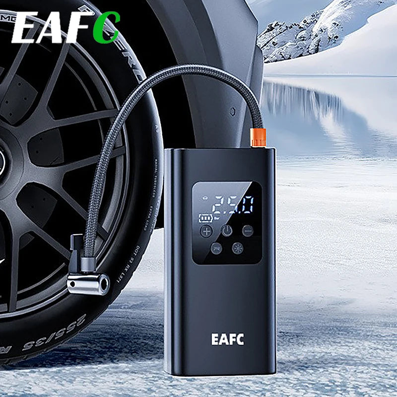 EAFC 150PSI Wireless Tire Inflator Digital Cordless Car Tyre Inflator For Motocycle Bicycle Balls Portable Compressor Air Pump
