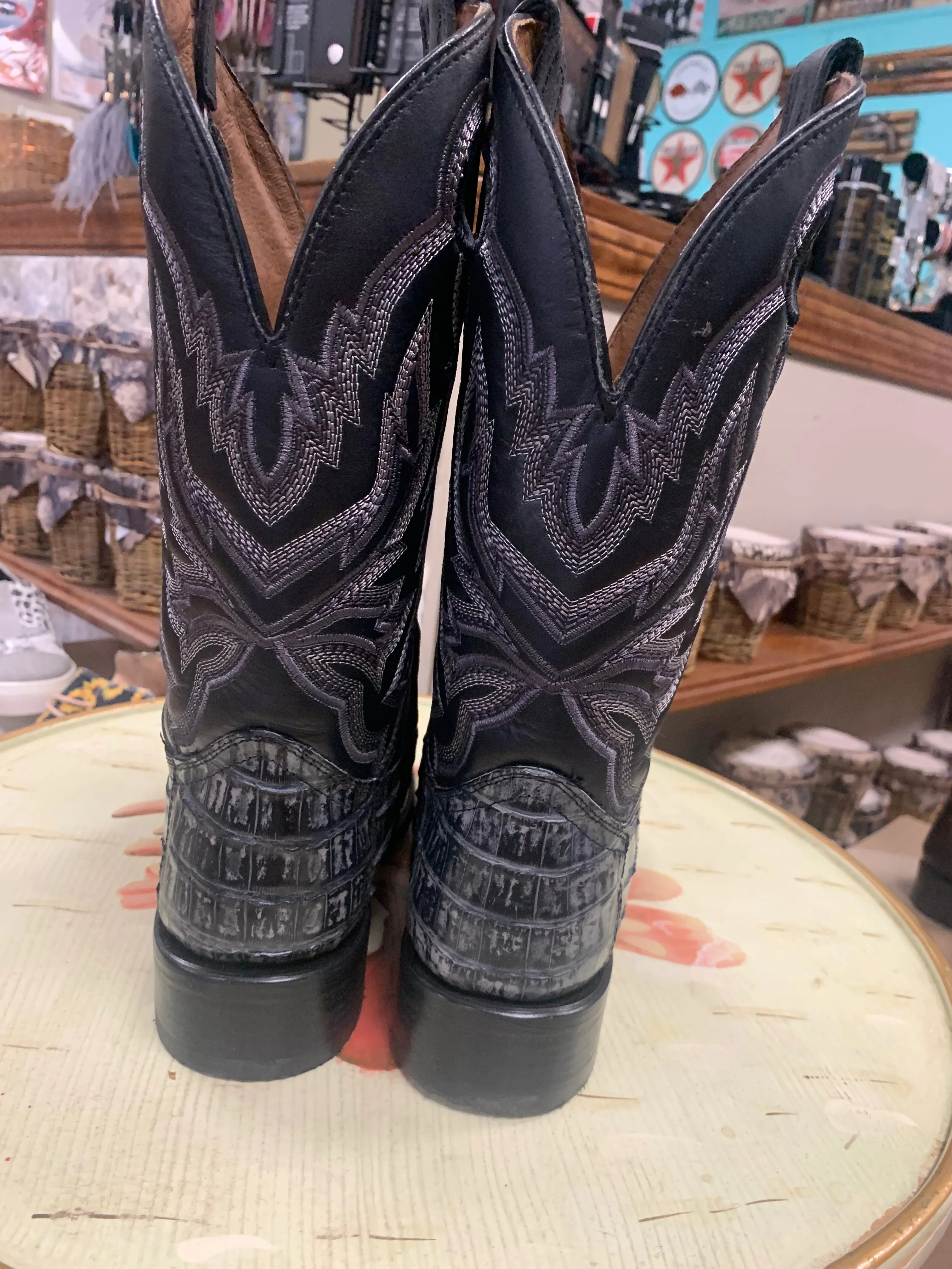 Corral Men's Exotic Caiman Western Boots - Broad Square Toe