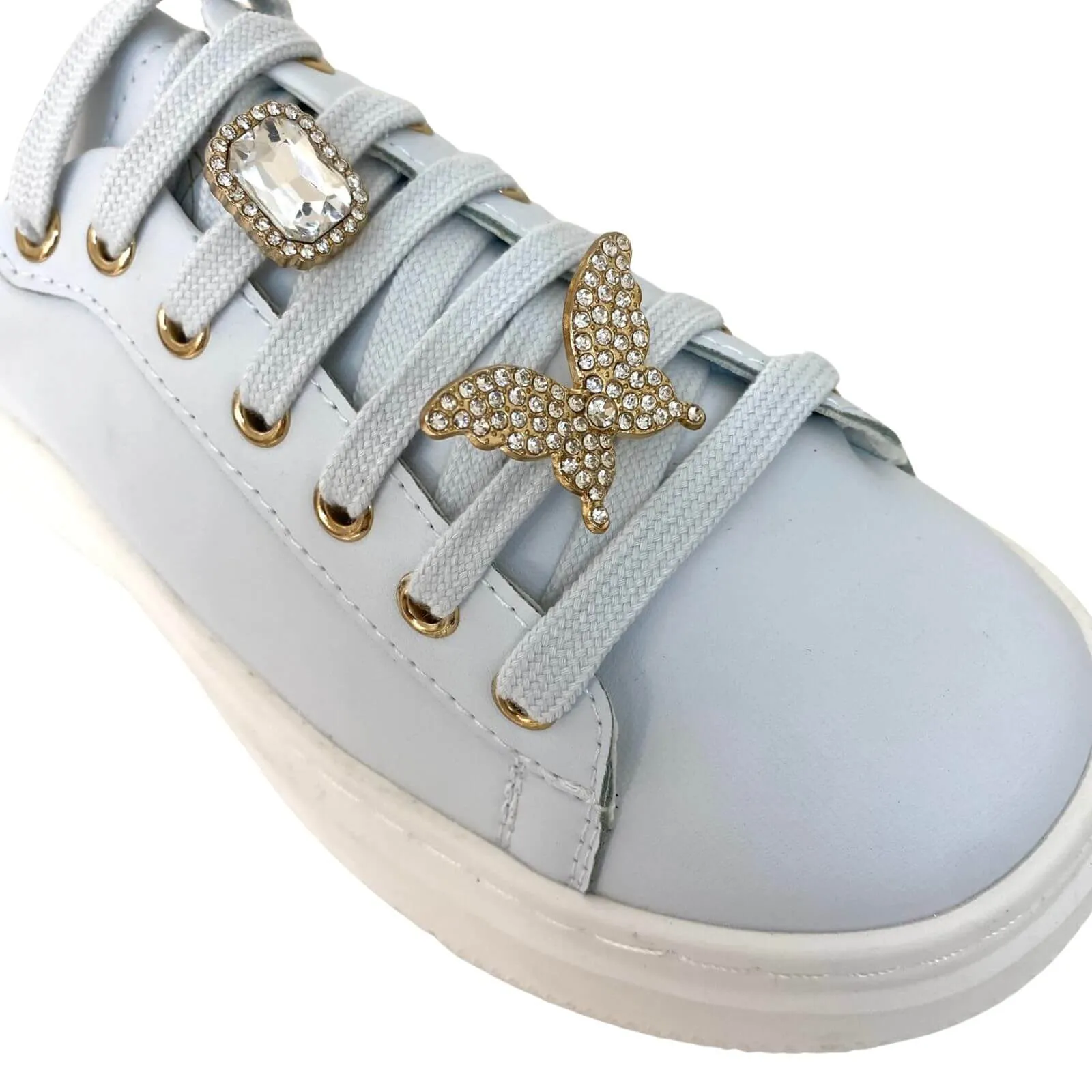 Kate Appleby Demb Classic Brooch Sneakers - Pale Grey